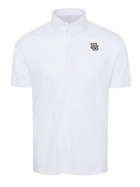 Collars & Co Mens Short Sleeve Dress Collar Polo with Marquette University logo